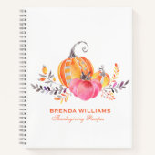 Niedliches Kürzen und Herbstspieß Notizblock (Vorderseite)