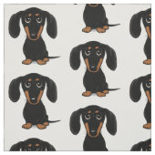 Niedliches kurzhaariges Schwarzes und Stoff (Muster)