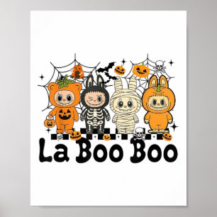 Niedliches Laboo-Boo-Ghost-Halloween für Erwachsen Poster