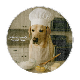 Niedliches Laborador-Personalisiertes Glaszuchtboa Schneidebrett