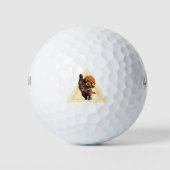 Niedliches Labradoodle Golfball (Vorderseite)