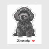 Niedliches Labradoodle Welpe Doodle Dog Vinyl Stic Aufkleber (Blatt)