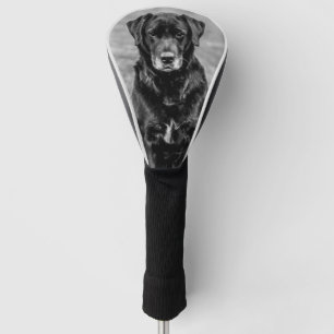 Niedliches Labrador Black Doppy-Welpen Golf Headcover