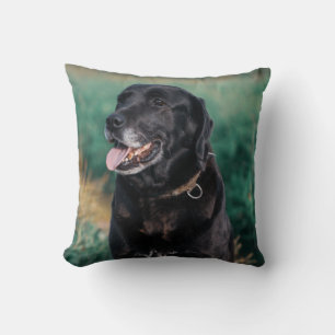 Niedliches Labrador Black Doppy-Welpen Kissen