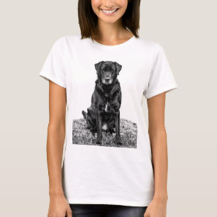 Niedliches Labrador Black Doppy-Welpen T-Shirt