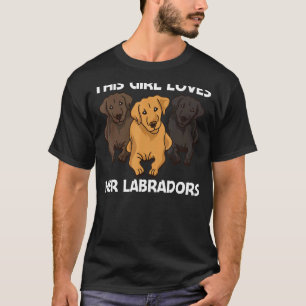 Niedliches Labrador für Mädchen Kinder Welpen T-Shirt