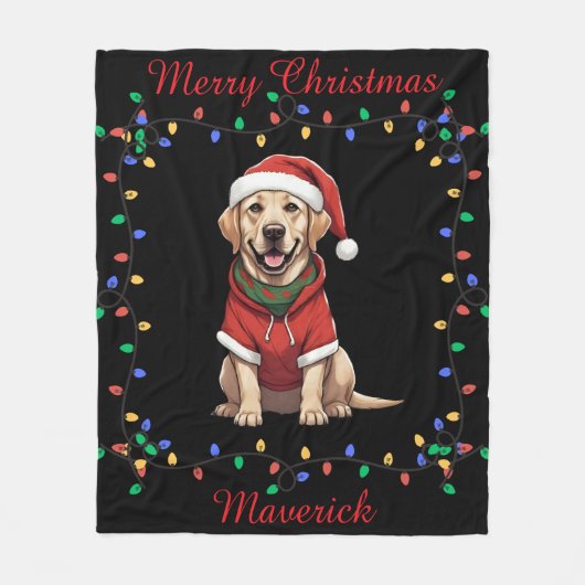 Niedliches Labrador Retriever Fleece Blanket (Vorderseite)