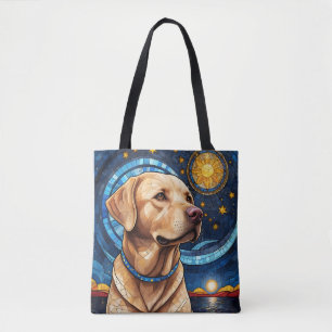Niedliches Labrador Retriever gestanzter Glass Sky Tasche