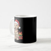 Niedliches Labrador Weihnachtsdesign Funny Labrado Kaffeetasse (Vorderseite Links)