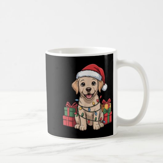 Niedliches Labrador Weihnachtsdesign Funny Labrado Kaffeetasse (Rechts)