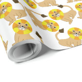 Niedliches Lächelmuster Geschenkpapier (Rolleneckpunkt)