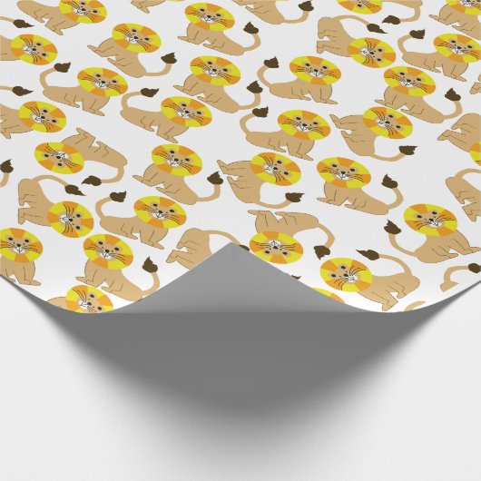 Niedliches Lächelmuster Geschenkpapier (Ecke)