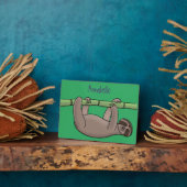 Niedliches Lächeln auf Bambus-Cartoon-Illustration Fotoplatte (Seite)