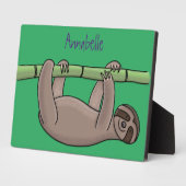 Niedliches Lächeln auf Bambus-Cartoon-Illustration Fotoplatte (Seite)