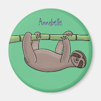 Niedliches Lächeln auf Bambus-Cartoon-Illustration