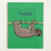 Niedliches Lächeln auf Bambus-Cartoon-Illustration Planer (Vorderseite)