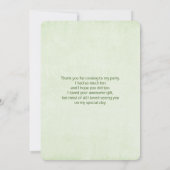 Niedliches Lächeln Cactus Trio Aquarelldesign Dankeskarte (Rückseite)