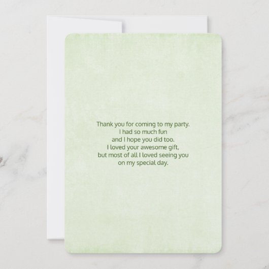 Niedliches Lächeln Cactus Trio Aquarelldesign Dankeskarte (Rückseite)