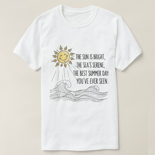 Niedliches Lächeln der Sonnenstrahlen T-Shirt (Design vorne)