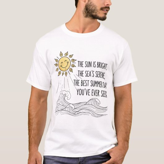 Niedliches Lächeln der Sonnenstrahlen T-Shirt (Vorderseite)