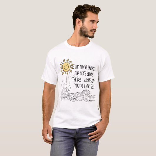 Niedliches Lächeln der Sonnenstrahlen T-Shirt (Vorne ganz)