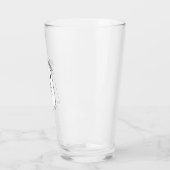 Niedliches Lächeln Ghost & japanisches Tea-Kanji Glas (Links)