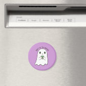 Niedliches Lächeln Ghost & japanisches Tea-Kanji Magnet (In Situ (Geschirrspüler))