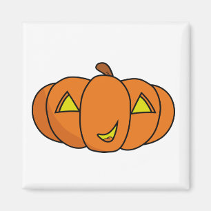 Niedliches Lächeln Halloween Pumpkin Magnet