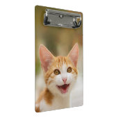 Niedliches Lächeln Kitten Face Funny Cat Meow Foto Mini Klemmbrett (Schrägansicht)