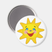 Niedliches Lächeln Magnet (Vorderseite/Rückseite)