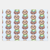 Niedliches Lächeln mit einem Shirt Geschenkpapier Set (Vorderseite)