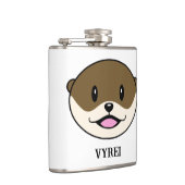 Niedliches Lächeln Otter Flachmann (Rechts)