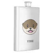 Niedliches Lächeln Otter Flachmann (Rechts)