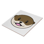 Niedliches Lächeln Otter Fliese (Seite)