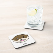 Niedliches Lächeln Otter Getränkeuntersetzer (Rechte Seite)