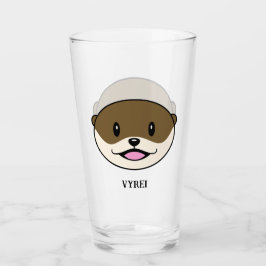 Niedliches Lächeln Otter Glas