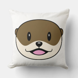 Niedliches Lächeln Otter Kissen