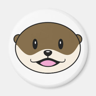 Niedliches Lächeln Otter Magnet