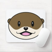 Niedliches Lächeln Otter Mousepad (Mit Mouse)