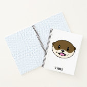 Niedliches Lächeln Otter Notizblock (Innenseite)