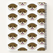 Niedliches Lächeln Otter Notizblock (Rückseite)