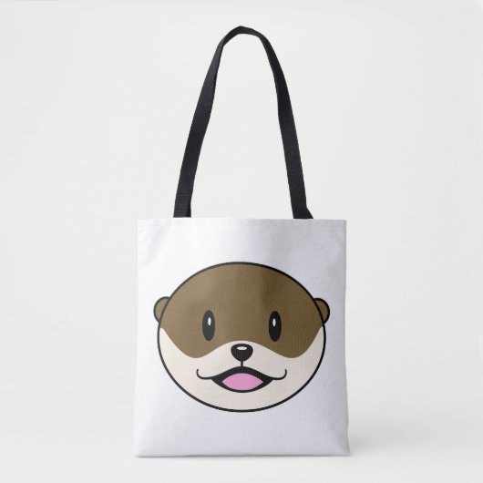Niedliches Lächeln Otter Tasche (Vorderseite)