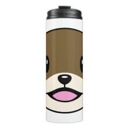 Niedliches Lächeln Otter Thermosbecher