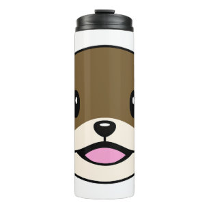 Niedliches Lächeln Otter Thermosbecher