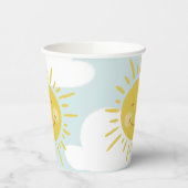 Niedliches Lächeln Pappbecher (Links)