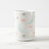 Niedliches Lächeln Pastellmuster Kaffeetasse (Mittel)