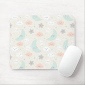 Niedliches Lächeln Pastellmuster Mousepad (Mit Mouse)