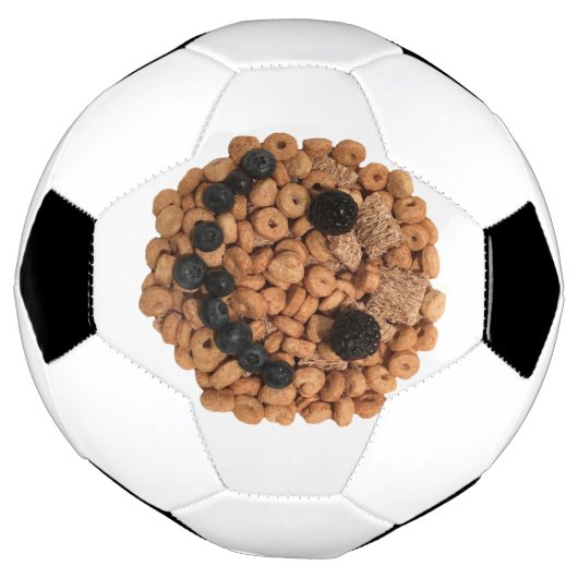 Niedliches Lächeln von Obst und Getreide Fußball (Gedreht)