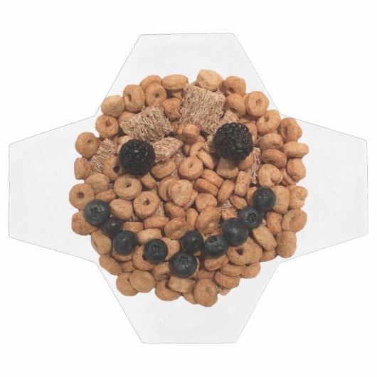 Niedliches Lächeln von Obst und Getreide Fußball (Flach)