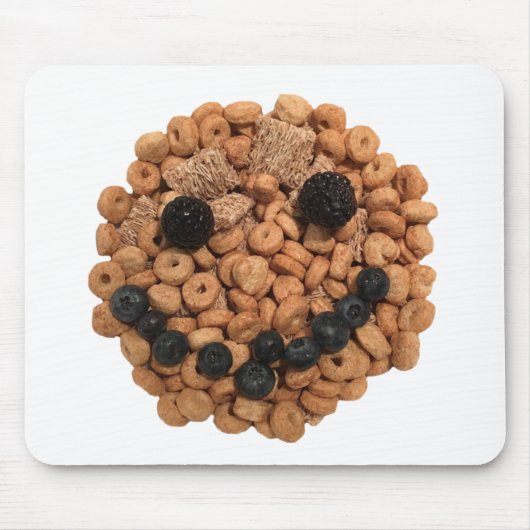 Niedliches Lächeln von Obst und Getreide Mousepad (Vorne)